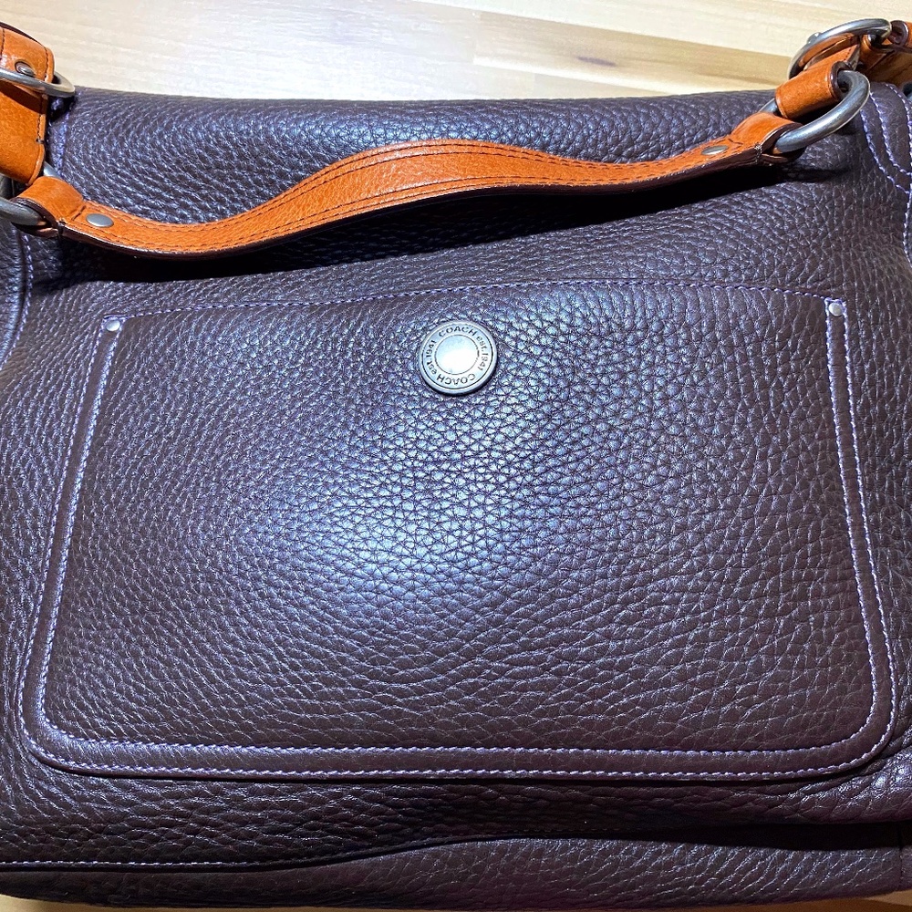 Coach Chelsea Pebbled Brown Leather Bag